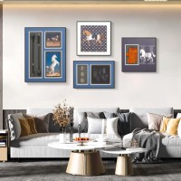 Combinaison d'art mural de cheval peinture décorative pour peintures de club d'hôtel et arts muraux