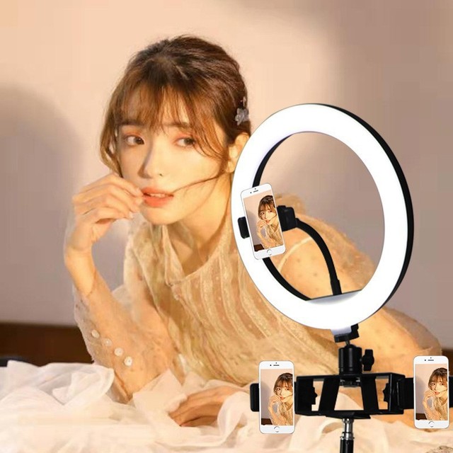 High Demand 10 Inch Live Streaming Fill Light Ringlight Colorful Atmosphere Light Mobile Live Streaming RGB Fill Light