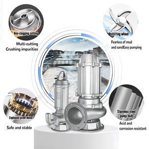 Pompe submersible Dehuike pour eaux usées et déchets, résistante aux acides et aux alcalis, avec assurance qualité de 2 ans, pour eaux usées à grand débit - Product Image 4