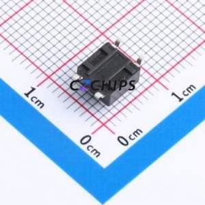 K2-6639SP-C4SC-04 Tactile Switch SMD-4P,6x6mm Switch Single Pole Single Throw Round Button 2.5N Vertical Mount - Product Image 2