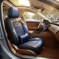 Housses de siège auto universelles style sport, personnalisables, en cuir élégant, durables, résistantes aux taches, entièrement couvrantes, toutes saisons