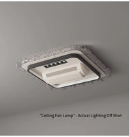 Ventilateur de plafond LED moderne sans pales avec télécommande, moteur AC, protection des yeux, pour maison, chambre et salon