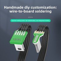 Cable de Silicona Tipo-C/Mini-USB con Conectores en Forma de T Trapezoidal de Doble Curvatura, Compatible con Carga de Datos y Energía de 2A para Cámaras de Coche