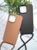 Sangle de cou transversale en TPU, collier chaîne pour iPhone 11 Pro XS/XR/X 8/7/6 Plus, coque de téléphone portable