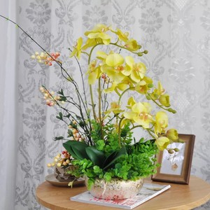 Orquídeas artificiales de plástico para decoración de escritorio, orquídeas púrpuras, bonsái para todo tipo de plantas verdes - Product Image 6