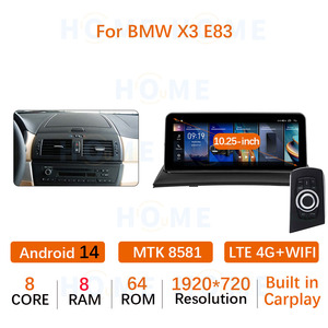 Reproductor Multimedia para Auto Android 14 de 10.25\"/12.5\" con MTK 8581 para BMW X3 <span class=keywords><strong>E83</strong></span> 2004-2009, Carplay Inalámbrico, Navegación GPS - Product Image 3