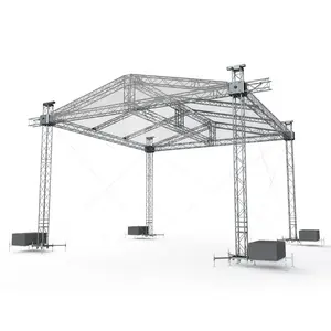 Durable Aluminum Truss Arch Lighting Truss Roof System Ground Support Stack Truss System