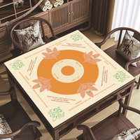 Tapis de Mahjong Pliable à Motif Floral Moderne, Antidérapant en Caoutchouc, Écologique et Durable, Nouvelle Collection, Vente Chaude, Marque OEM