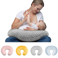 Coussin d'allaitement en forme de C en gros, housse en coton amovible et lavable pour les mamans qui allaitent, prix d'usine en gros