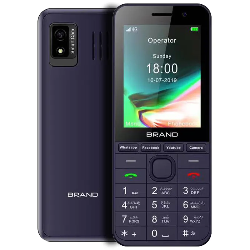 Latest Design 2.8 Inch Quad Core Kaios Dual Sim Phone Cheap Bar New Mobile Phones android 8.1