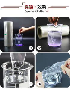 Maßgeschneiderte Wasserlösliche Folie PVA-Folie Waschmittelpulver Flüssiggranulat Rollenfolie 7 µm 8 µm - Product Image 4