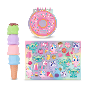 Quaderno e penna multicolore a tema gelato Sweet Dreams - Product Image 2