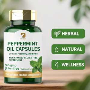 Op Maat Gemaakte Kruidencapsules Voor Volwassen Pepermuntolie <span class=keywords><strong>Capsules</strong></span> Bevat Rozemarijn En Tijm Non-Gmo En Glutenvrij Supplement - Product Image 3