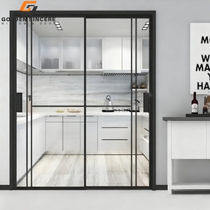 Porte coulissante suspendue en aluminium GS pour économiser de l'espace, idéale pour les vestiaires et les petits appartements - Product Image 3