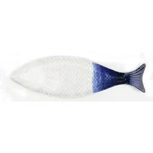 18 inch Fisch Form Kunststoff Restaurant Geschirr Hochzeit Party Melamin Esszimmer Platten