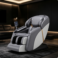 Sillón de Masaje de Cuerpo Completo de Lujo, Gravedad Cero, Terapia de Calor, Bolsas de Aire, Bluetooth, Pantalla Táctil