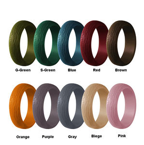 5,7mm breites Baum muster Paar Ring Sport Stil Neues Design Silikon ring Gummiring Frauen Männer - Product Image 6