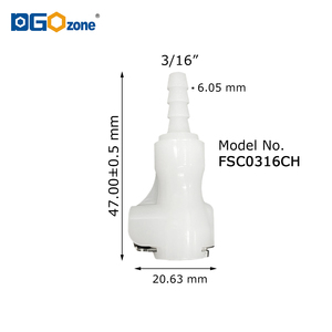 [FSC0108CH] Raccordi rapidi mini da 1/8 di pollice con valvola, connettori in plastica per tubi flessibili - Product Image 5