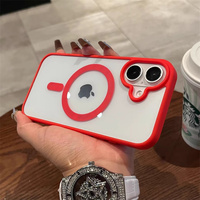 Coque de téléphone magnétique sans fil en acrylique coloré pour iPhone 18 17 Air 16 16E 15 14 13 12 Mini 11 Pro Max XR XS