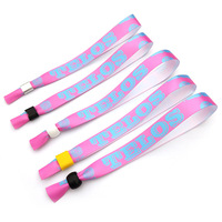 Bracelet en tissu tissé en polyester jacquard écologique avec logo personnalisé, impression par sublimation, bracelets promotionnels