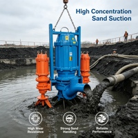 Pompa Lumpur Submersible ZJQ Desain Sentrifugal Tahan Lama Anti Korosi untuk Limbah Terendam, Pompa Dredge Aliran Tinggi
