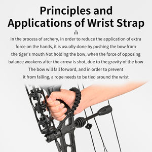 양궁 활 손목 스트랩 로프 결합 빠른 연결 나일론 복합 보우 스트랩 사냥 사격 장비 손목 슬링 - Product Image 5
