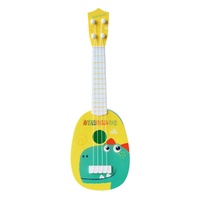 Pink Color Mini Four Strings Toy Guitar Children's Simulation Instrument Can Play Enlightenment Musical Instrument Toys
