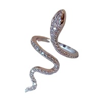 Bague ouverte de luxe pour femmes Medusa Design serpent Accessoires de bague de mode Index Finger Focus