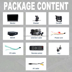 7 pollici Display GPS 1080P 720P fotocamera 4 canali veicolo auto CCTV Kit sistema di telecamere <span class=keywords><strong>HDD</strong></span> MDVR veicolo Blackbox veicolo <span class=keywords><strong>DVR</strong></span> - Product Image 6