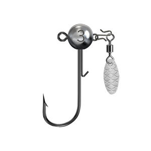 DN 3g 5g 7g 10g 15g Cabeças de pesca Jig Cabeças Cabeças de pesca Chumbo Cabeça Worm Gancho Jig Cabeça com Spinner Isca Colher Lure - Product Image 2