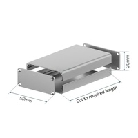 Boîtier d'instrument en aluminium 6063 avec blindage EMI personnalisé pour PCB, finition noire et anodisée naturelle