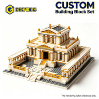Gobricks - Juego de Bloques de Construcción del Gran Templo Romano Antiguo Personalizado, Modelo de Arquitectura de Palacio Romano Clásico, Ladrillos MOC DIY OEM ODM
