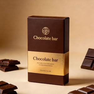 Caja de Papel para Chocolate, Dulces y Caramelos, con Logotipo Personalizado, Caja Negra para Barra de Chocolate - Product Image 3