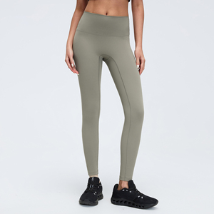 Leggings <span class=keywords><strong>de</strong></span> Yoga <span class=keywords><strong>de</strong></span> Cintura Alta para Mujer, Pantalones Deportivos Elásticos, Transpirables, Ajustados a <span class=keywords><strong>la</strong></span> Cadera, Color Sólido, Ropa Deportiva Transpirable, Logotipo Personalizado, Venta al Por Mayor - Product Image 4