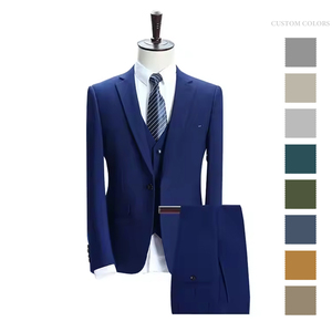 Ensemble blazer, veste et pantalon de style moderne, broderie de couleur personnalisée, costumes de mariage pour hommes pour cérémonie de fête culturelle - Product Image 6