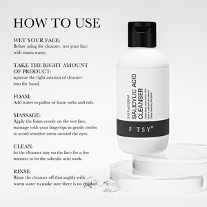 Limpiador de ácido salicílico Facial <span class=keywords><strong>Natural</strong></span> antialérgico superventas, limpieza Facial <span class=keywords><strong>para</strong></span> eliminar manchas, lavado Facial ODM/OEM - Product Image 6