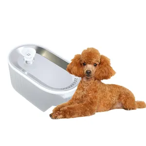Automatic Dog Cat Water Dispenser Filter ABS Material Antibacterial Stainless Steel Plastic Food Grade Pets Stocked Battery
