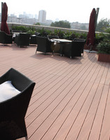 Planches de terrasse en WPC co-extrudées 23x140mm pour jardin extérieur
