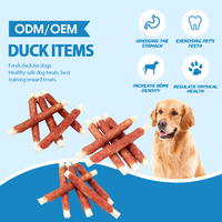 Friandises séchées pour animaux de compagnie, saveur canard, riches en protéines, faibles en gras, nutritives, friandises à mâcher pour animaux de compagnie, friandises uniques pour chiens âgés