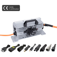Chargeur de batterie au lithium/acide au plomb étanche IP67 24V 10A 36V 15A 48V 20A 60V 15A 72V 15A