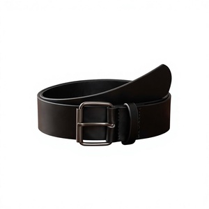 Ceinture en cuir de vachette poli marron pour homme, avec boucle en acier personnalisée, motif carré/serpent, solide, écologique, vintage, modèle BS – Meilleures ventes - Product Image 2