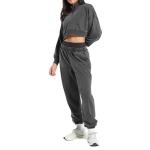 Nouvel ensemble de sport et de loisirs pour femmes en nylon personnalisé, manches longues, taille révélée et pantalon long, vêtements de sport, survêtements pour femmes - Product Image 1