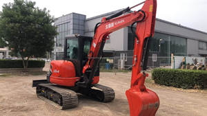 Kubota KX155 Japón Excavadora de orugas de goma Kubota KX155 Excavadora Kubota usada Importación original en stock 5 toneladas - Product Image 5