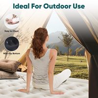 Matelas pneumatique gonflable avec pompe intégrée haute capacité, capacité de charge 660 lb, lit pneumatique pour la maison ou le camping