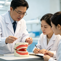 Modèle anatomique dentaire HZMIM Edu, modèle de dents standard avec dents amovibles à visser, démonstration de gencives souples pour la dentisterie