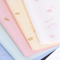 Papier d'emballage pour pétales, cadre en papier enduit de PE, résistant à l'humidité, papier pour bouquets floraux coréens, fournisseur d'accessoires pour fleuristes, cadeau pour la fête des mères