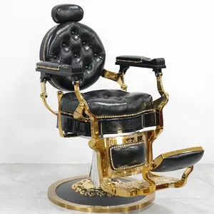 Antique Heavy-Duty Barber Chair For Hair Salon And Barber Shop Sillas Peluqueria Cadeiras De Barbeiro Hairdressing Chair