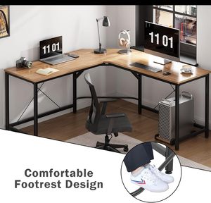 Oficina en casa estudiante estudio dormitorio estilo moderno Escritorio de oficina en casa Esquina de arco mesa de estudio en forma de <span class=keywords><strong>L</strong></span> Escritorio de Juegos de ordenador - Product Image 4