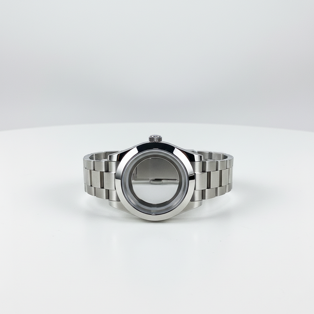 40MM Stainless Steel Watch Case with NH35/NH36 Movement Compatibility Retrofits Accessory for Log Watches Watch Parts