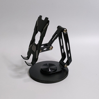 portable en alliage d'aluminium Rotation à 360 degrés Réglable Pliant Paresseux Tablette Support de téléphone portable de bureau